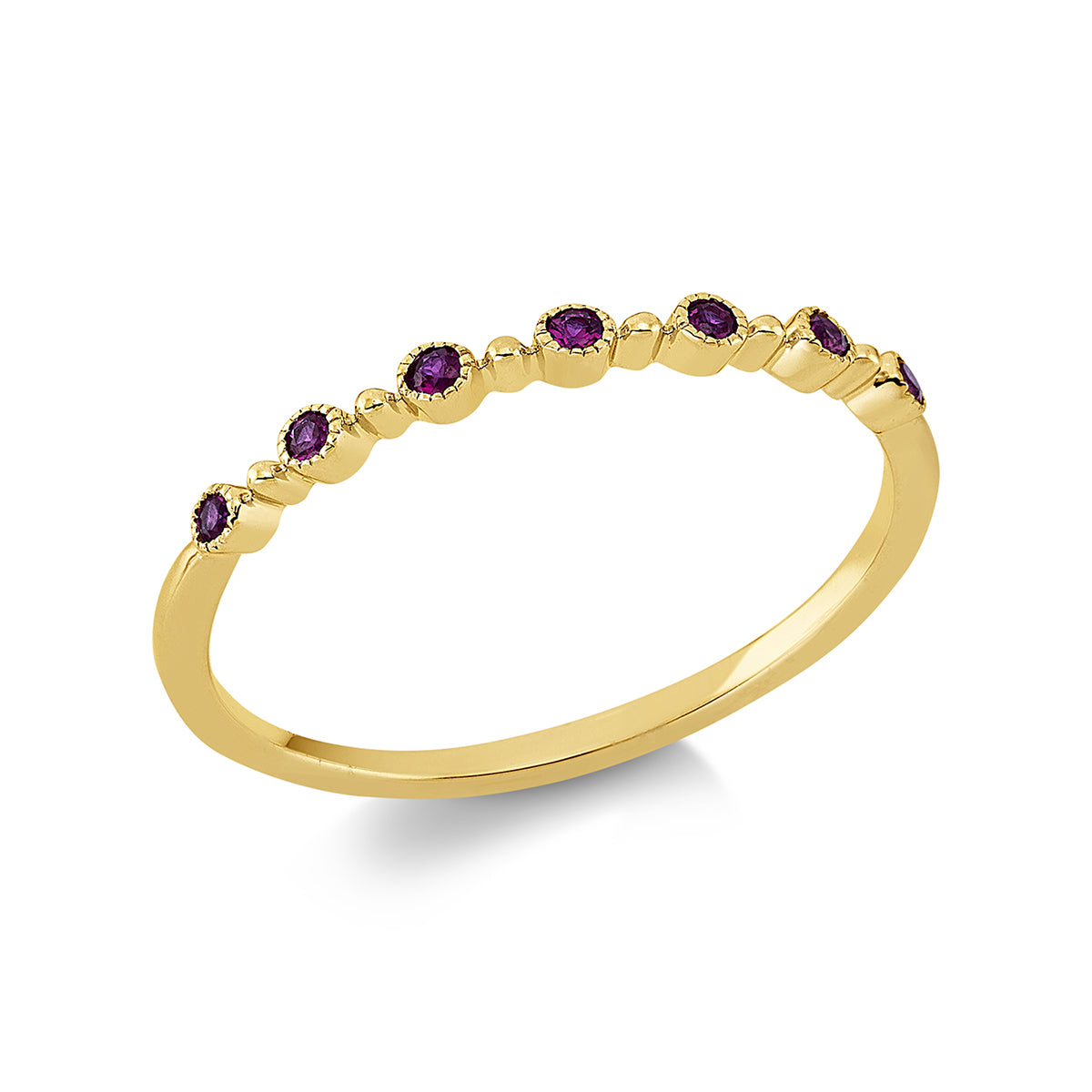 colored stone classic ring - 1EC44