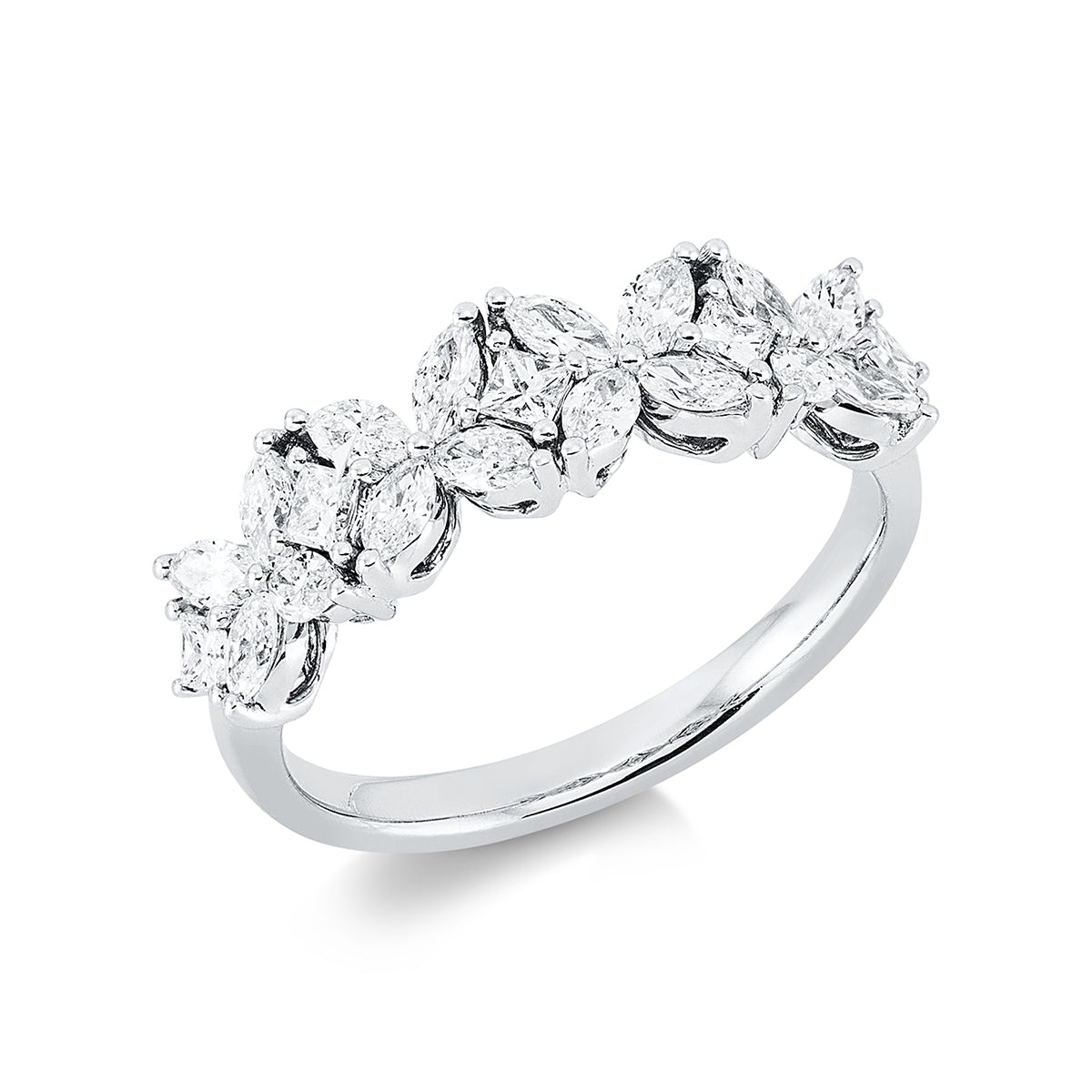 marquise  exclusive ring in white gold