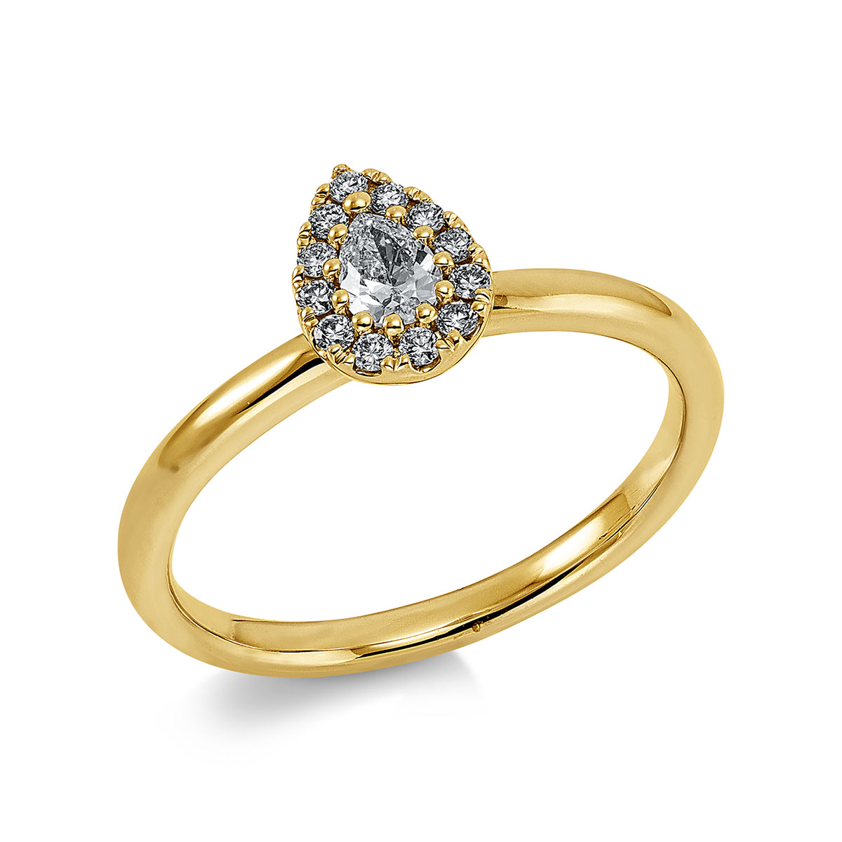 solitaire with accent stones ring - 1EJ11
