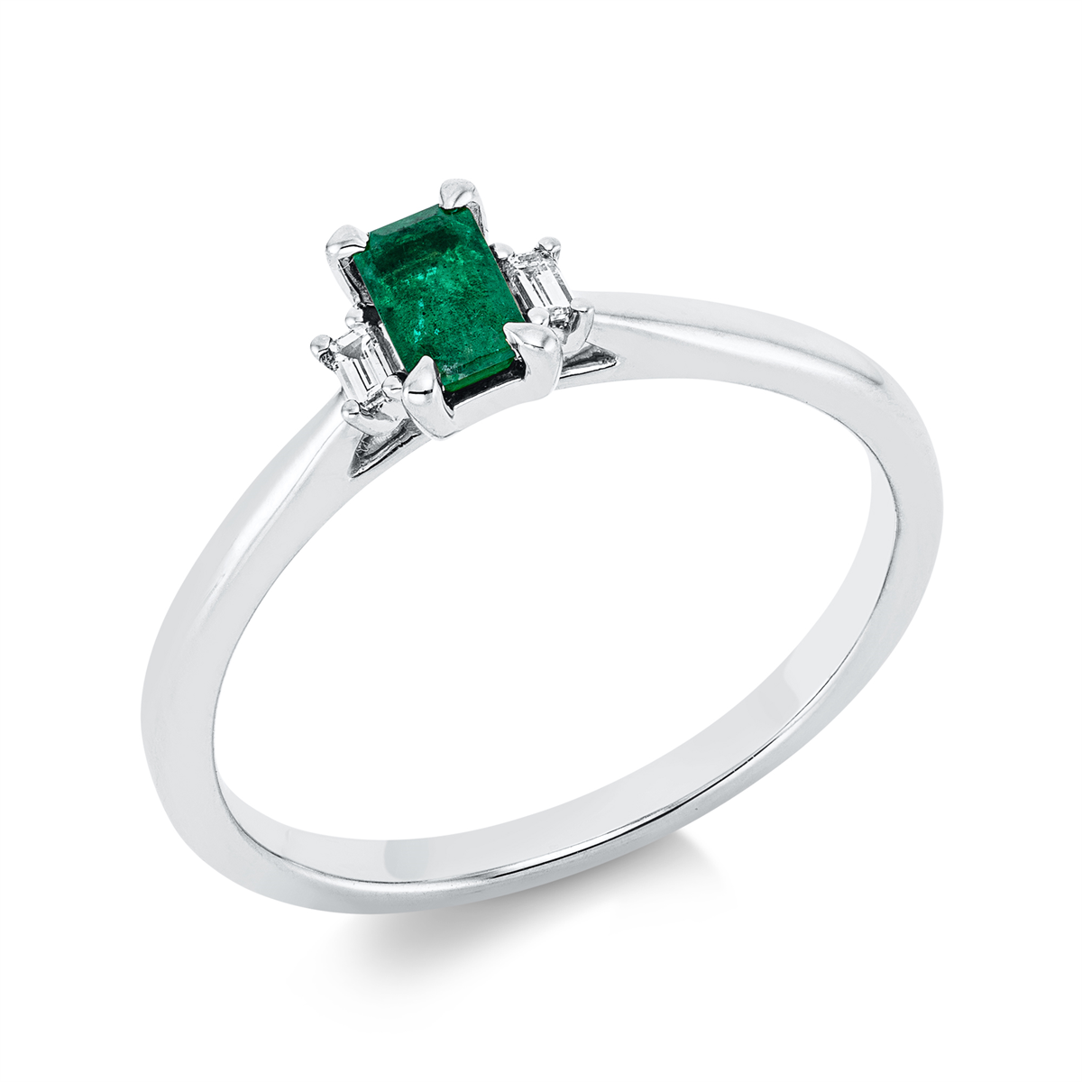 gekleurde steen klassieke ring - 1FQ41