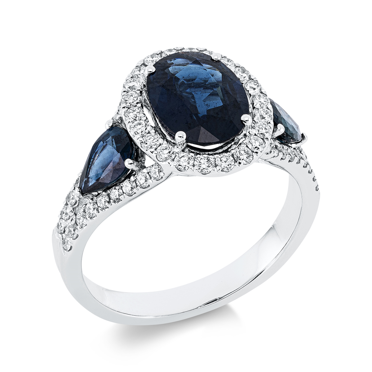 Klassieke ring met gekleurde steen - 1FV95