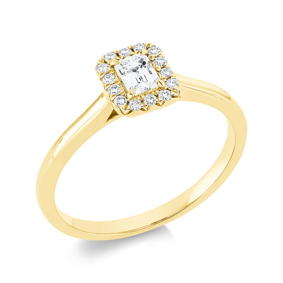 solitaire with accent stones ring - 1GD68