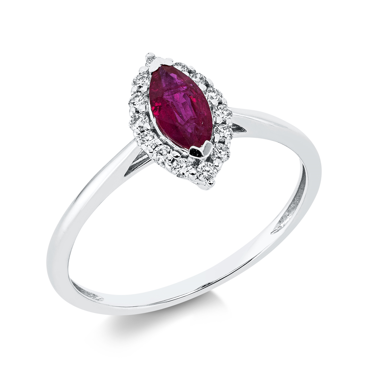 gekleurde steen klassieke ring - 1GE84