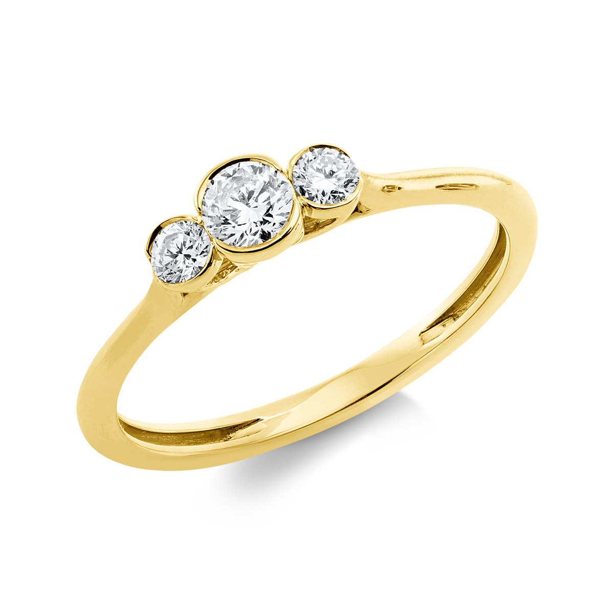 solitaire with accent stones ring - 1GW93