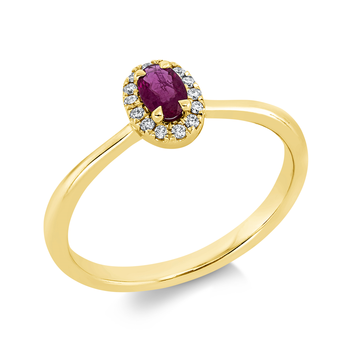 colored stone classic ring - 1GX63