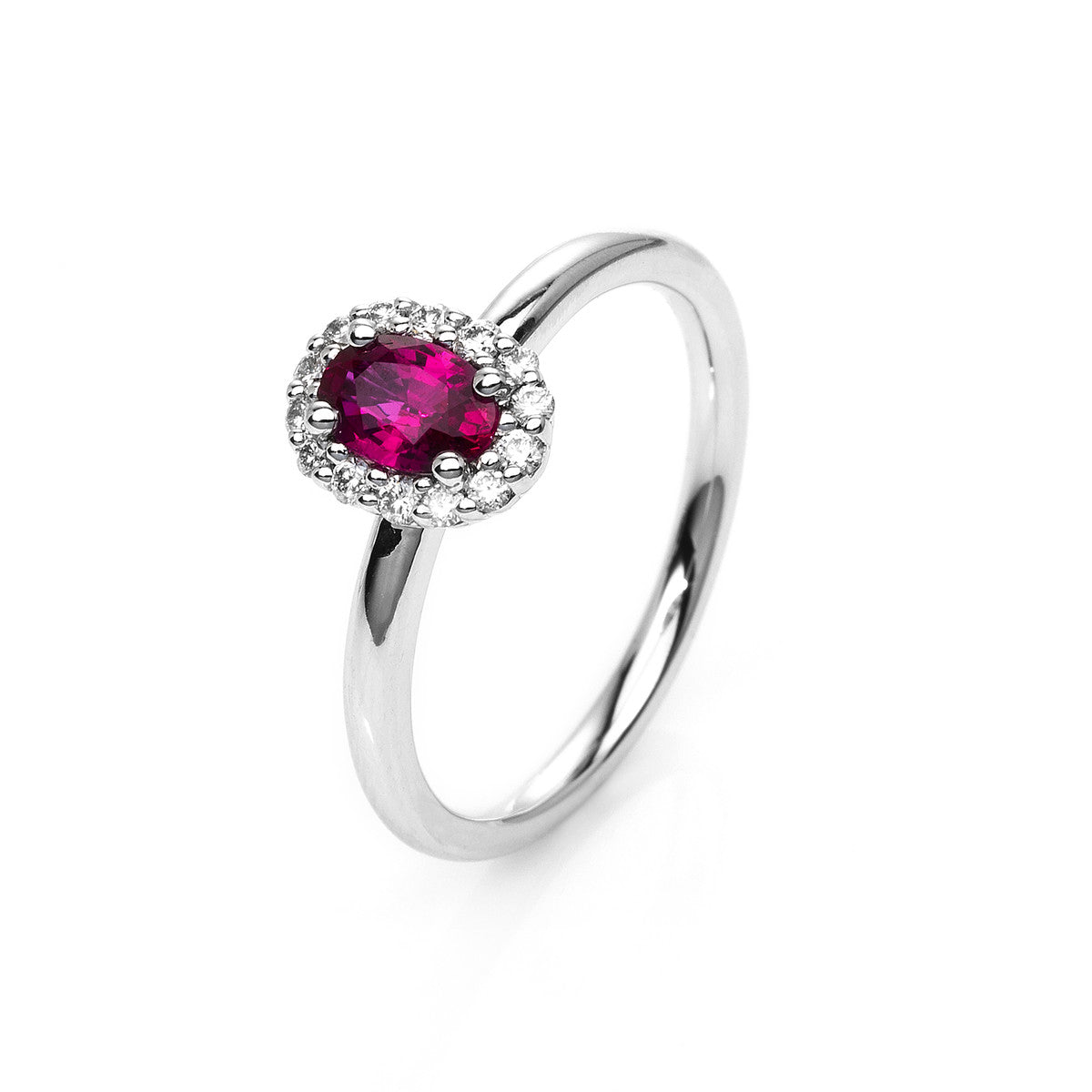 Klassieke ring met gekleurde steen - 1H653