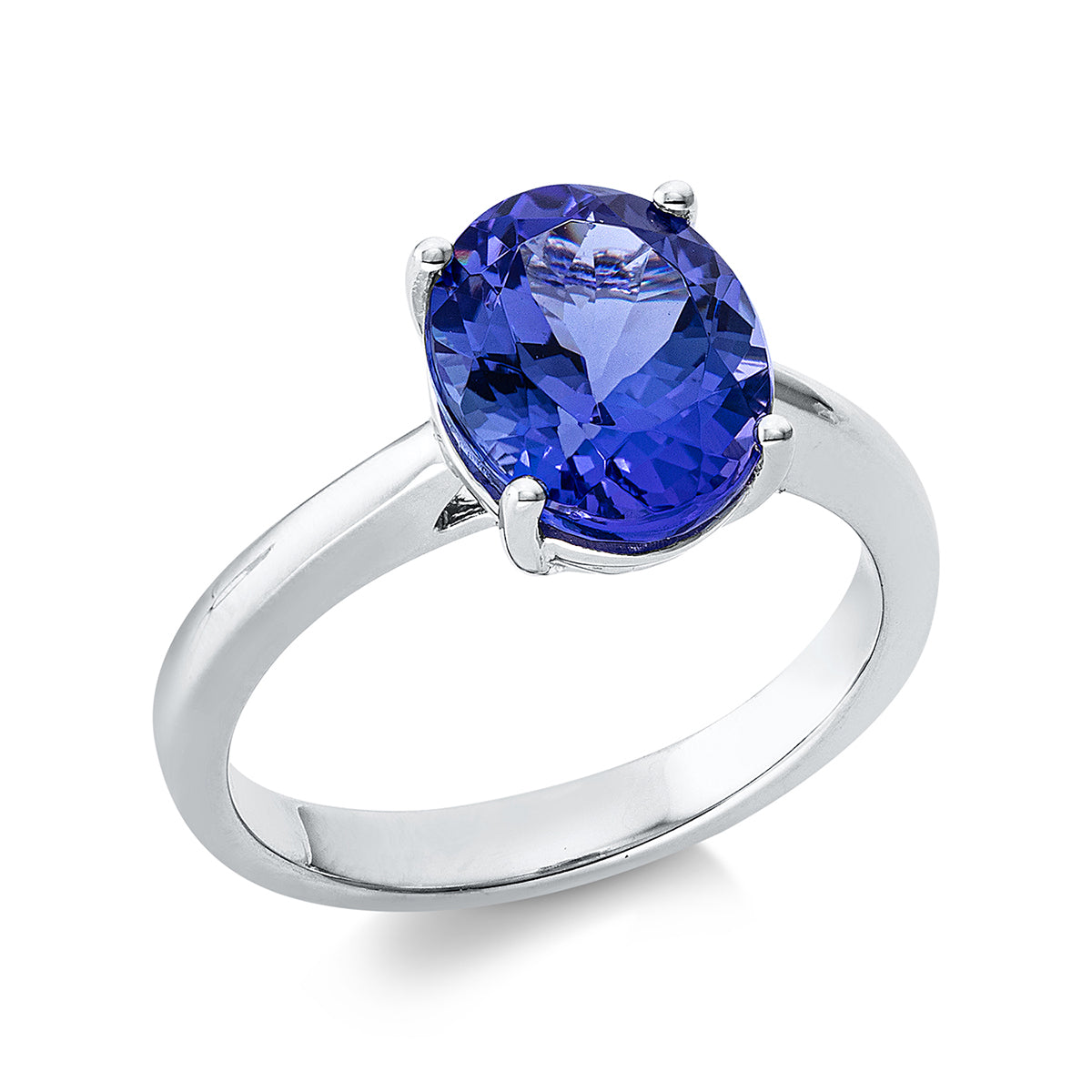 gekleurde steen klassieke ring - 1H827