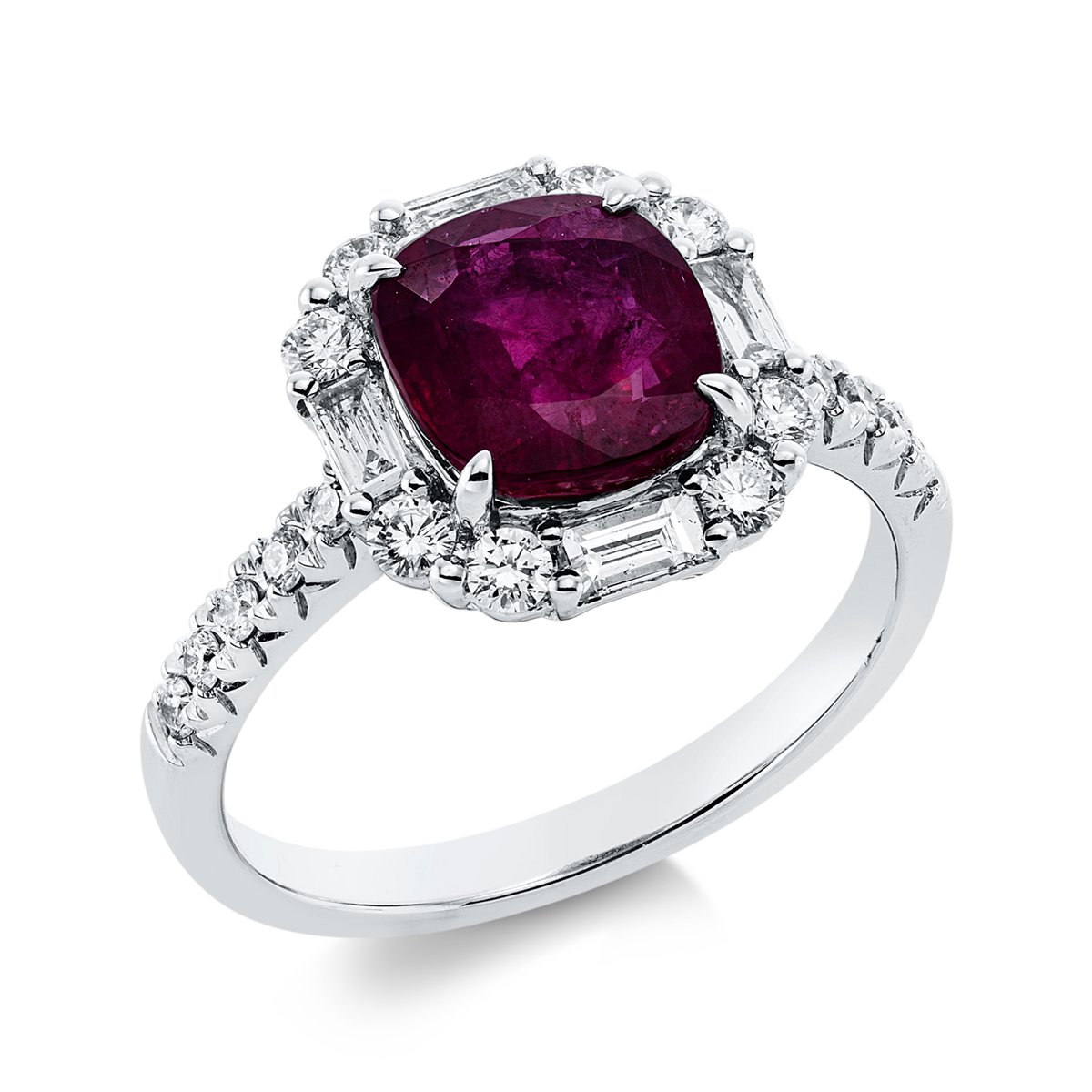 colored stone classic ring - 1HB70