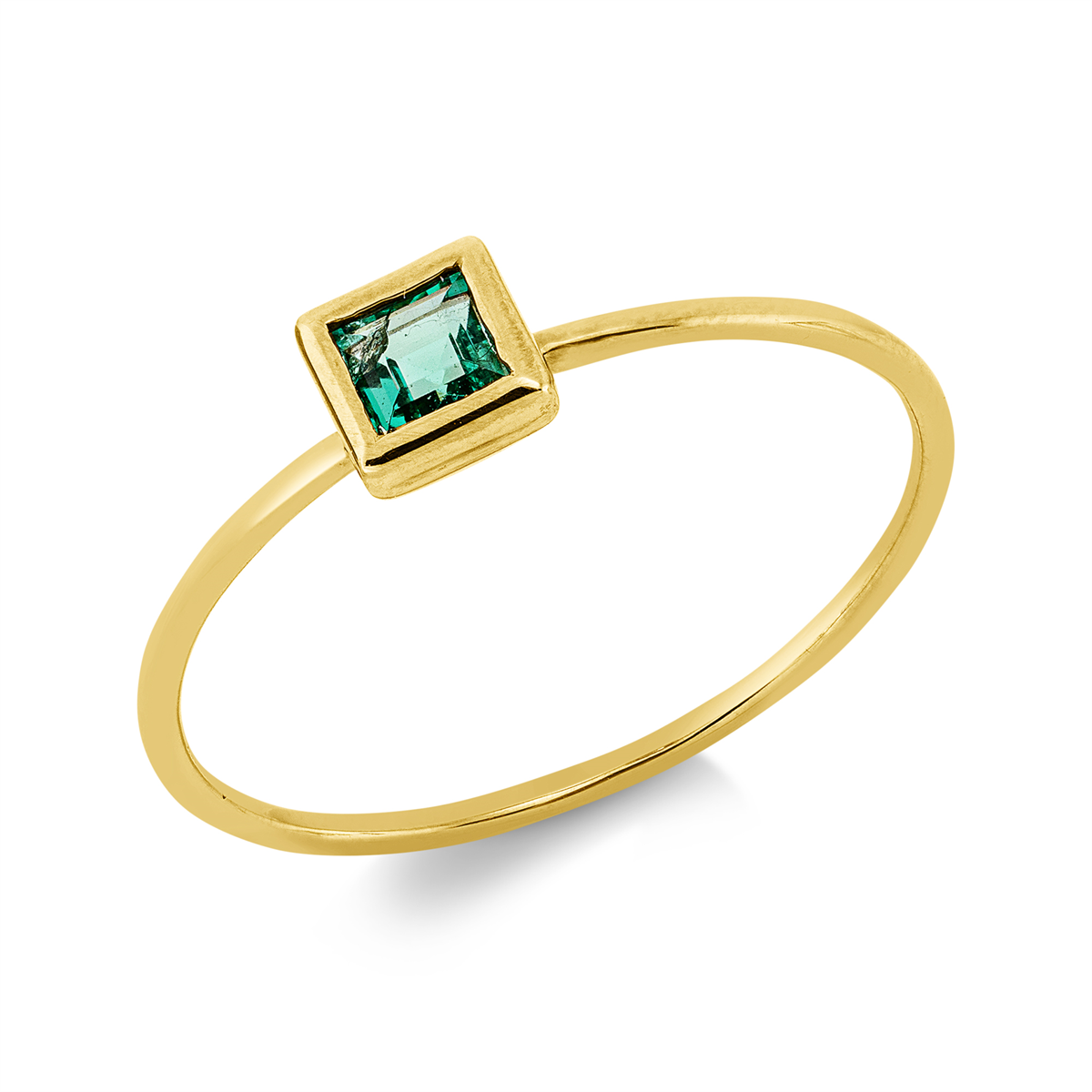 colored stone classic ring - 1HE19
