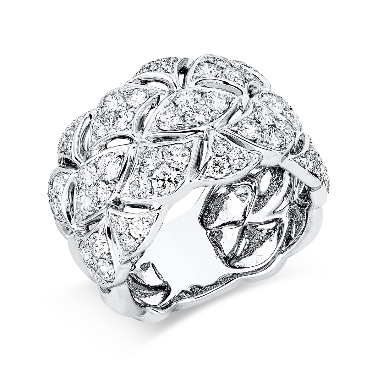 multi-stone ring - 1HP43