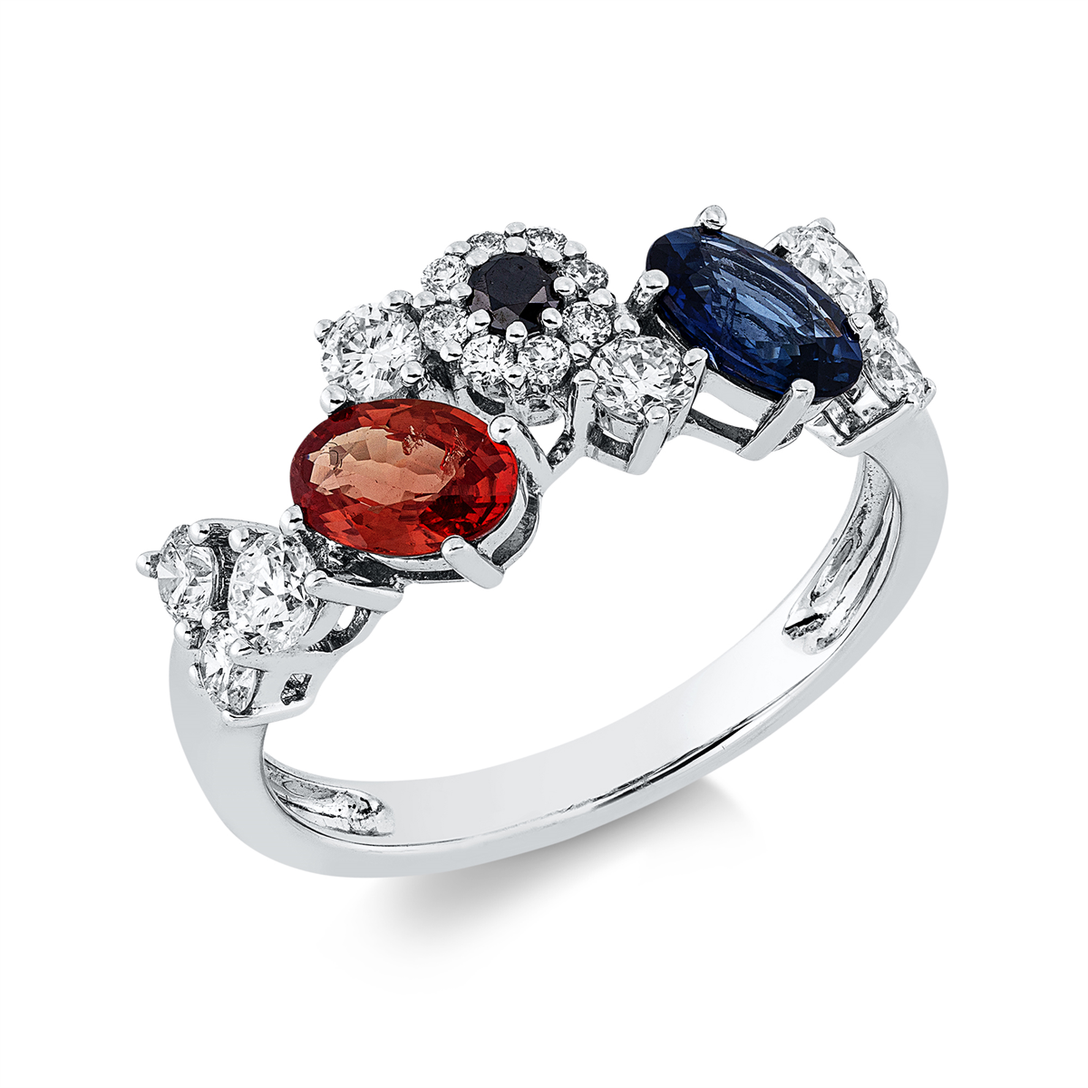 colored stone classic ring - 1HP71