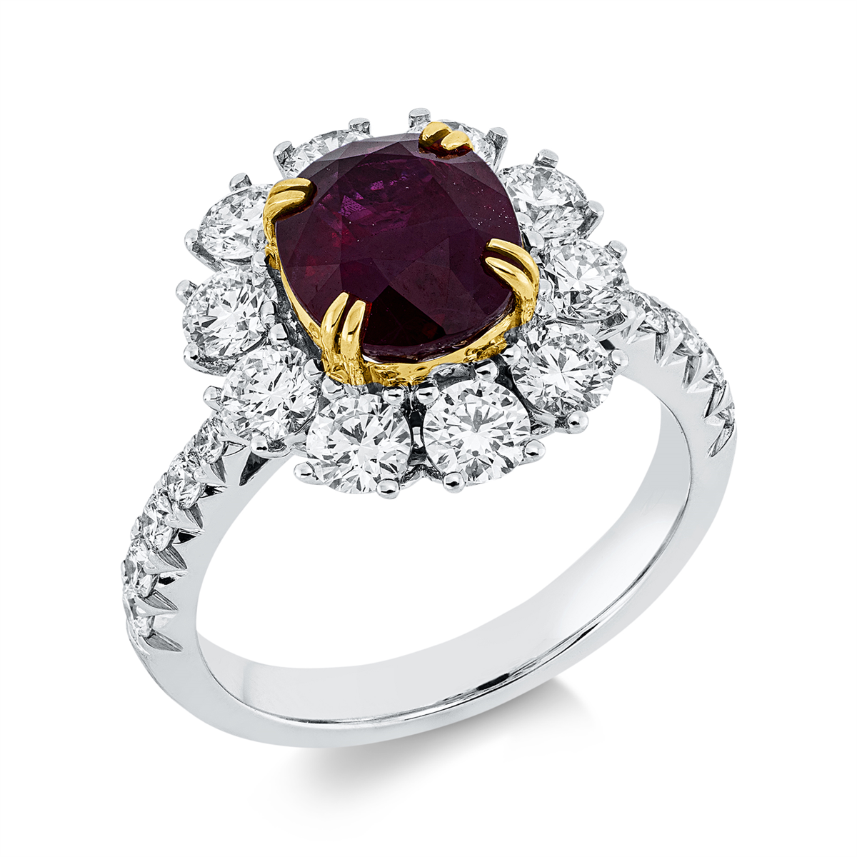 colored stone classic ring - 1HT53