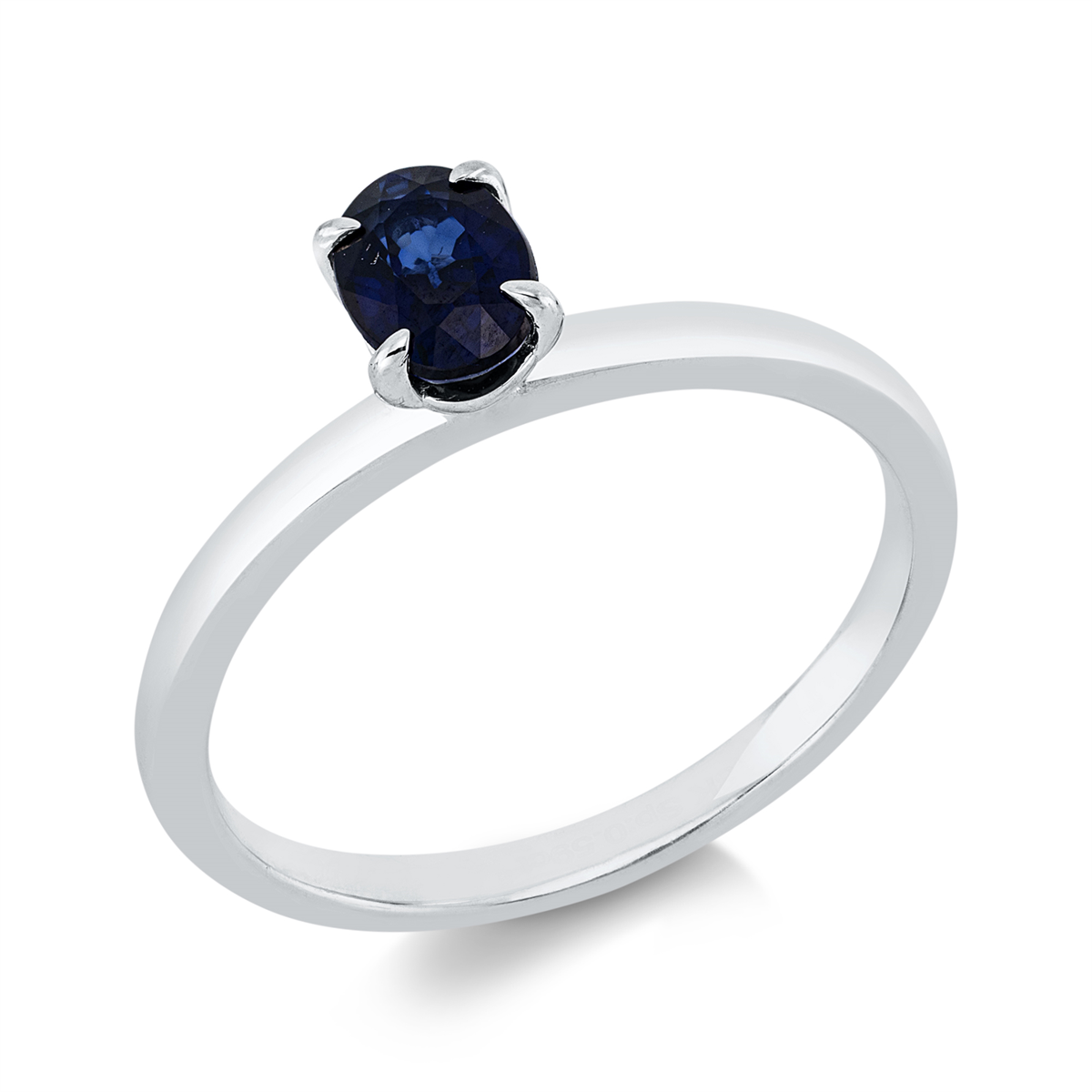 gekleurde steen klassieke ring - 1HX60