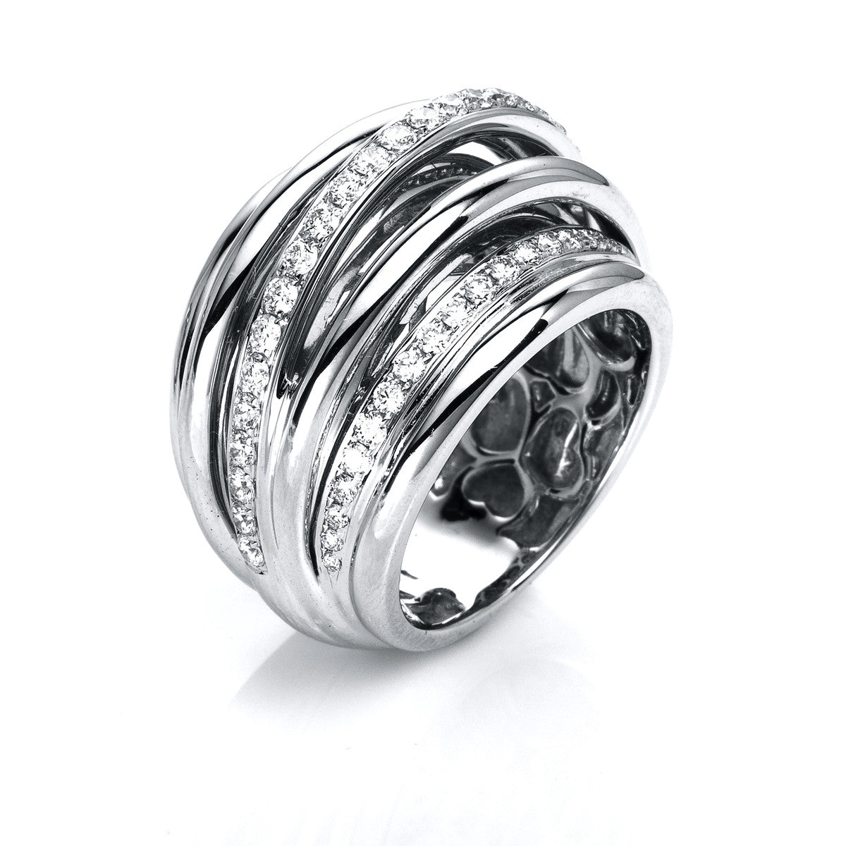 diamond full cut  exclusive ring in white gold