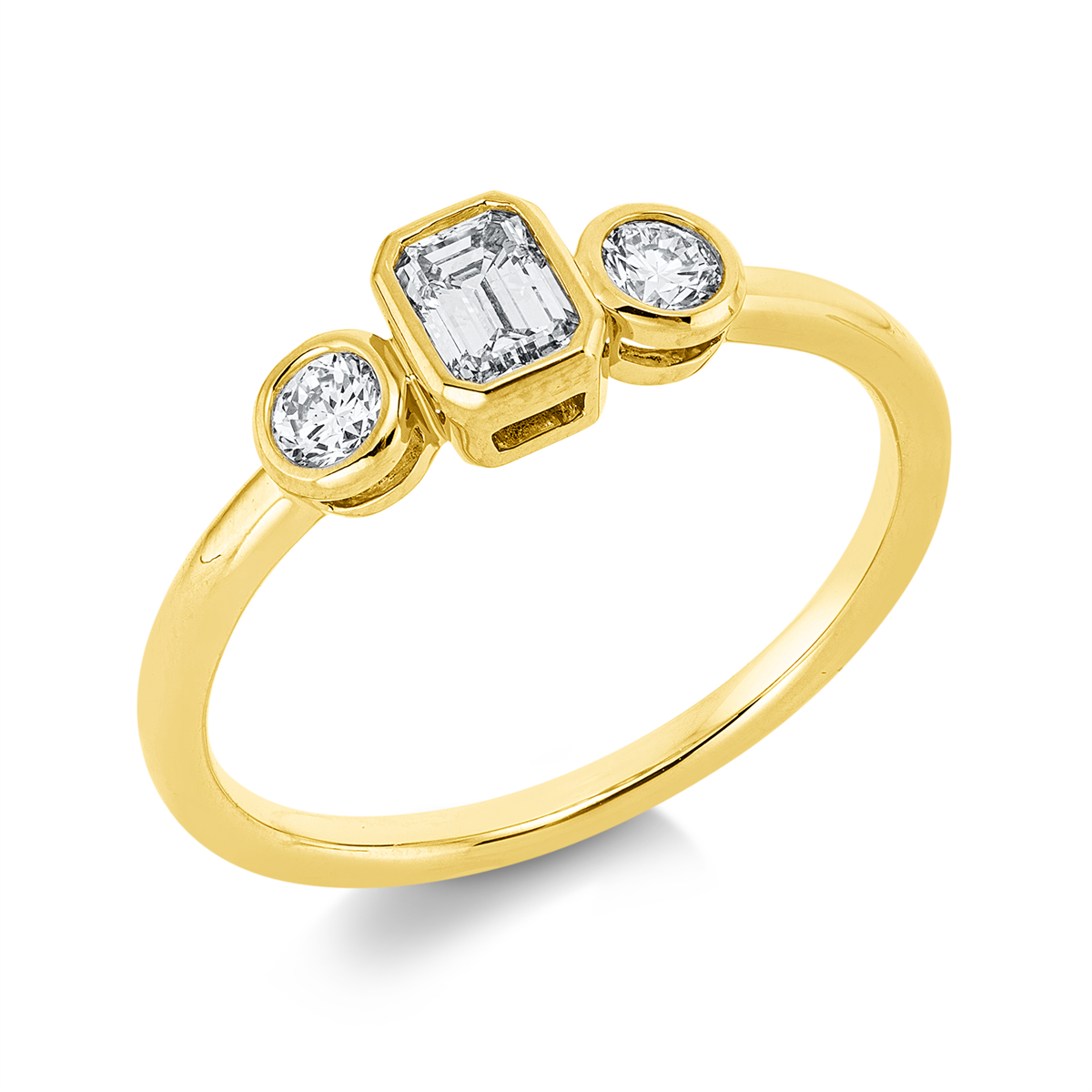 solitaire with accent stones ring - 1IB91