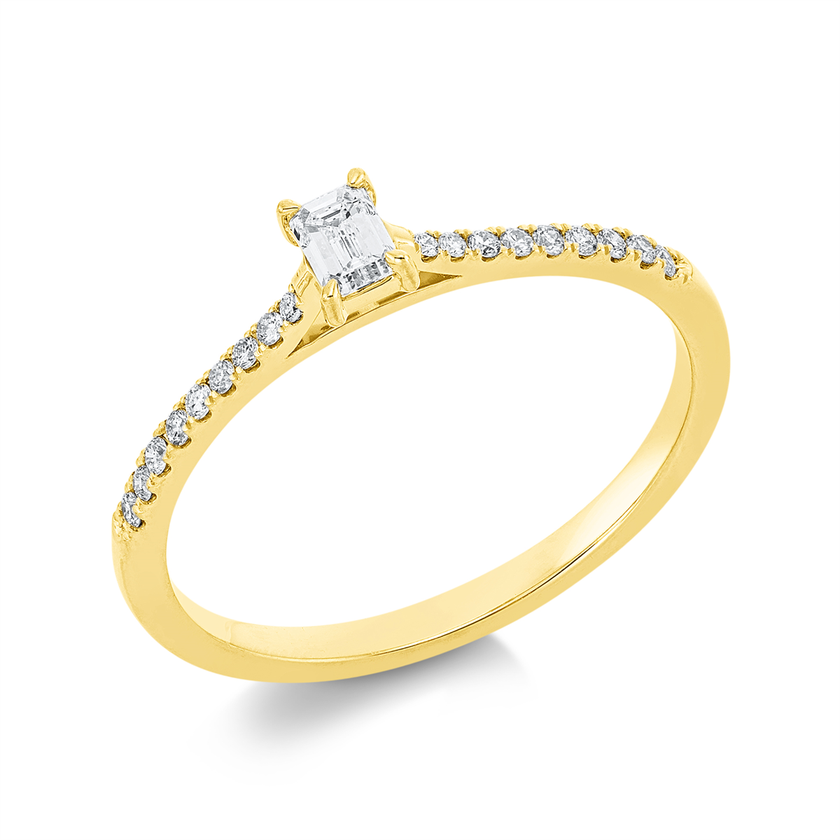 solitaire with accent stones ring - 1IC82