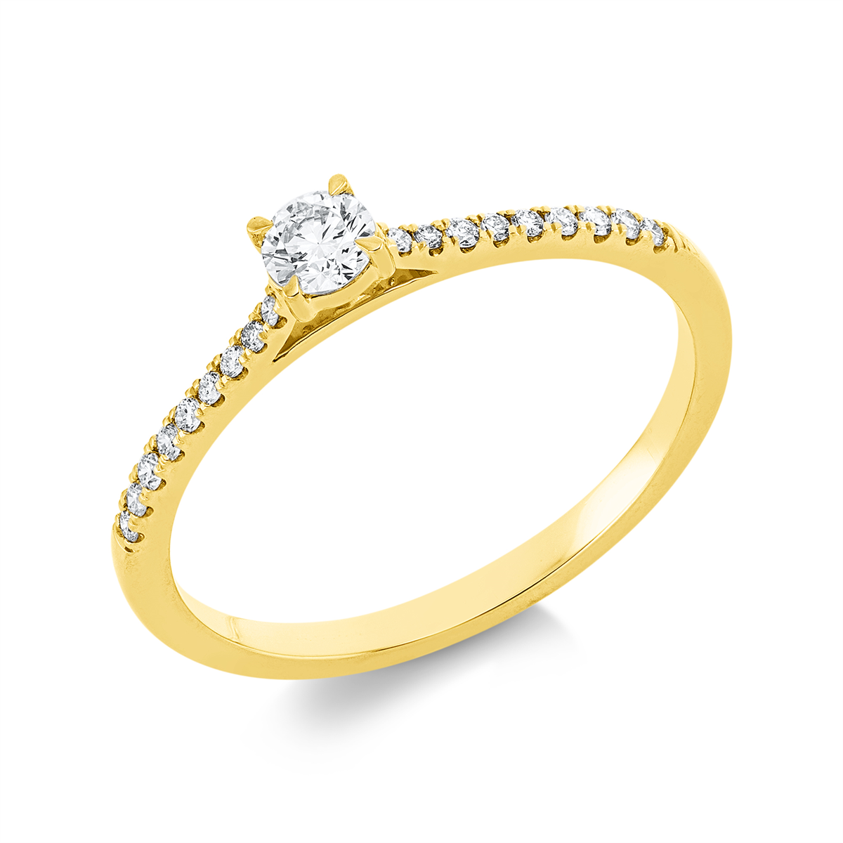 solitaire with accent stones ring - 1IC85