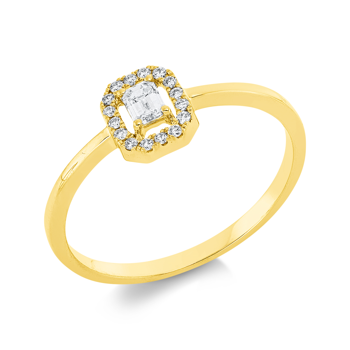 solitaire with accent stones ring - 1IC88