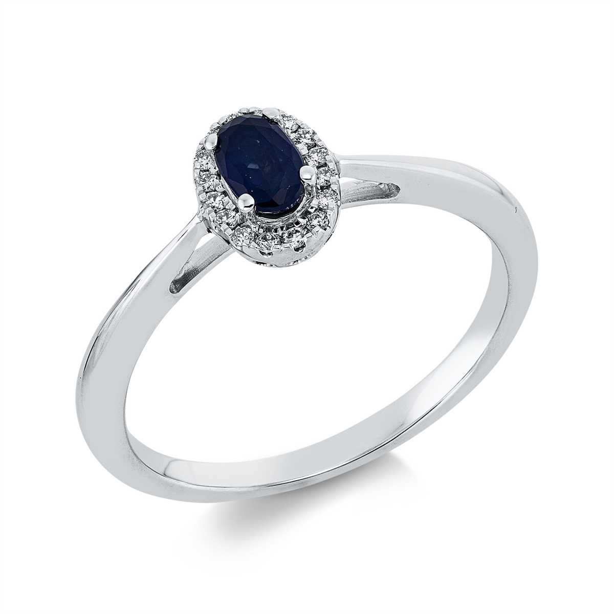 gekleurde steen klassieke ring - 1IE30