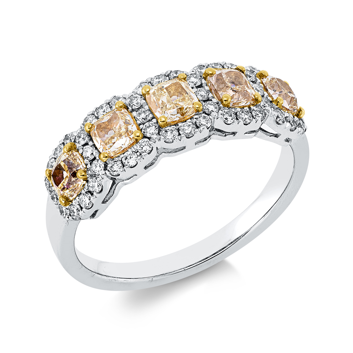 ring met gekleurde diamant - 1II85