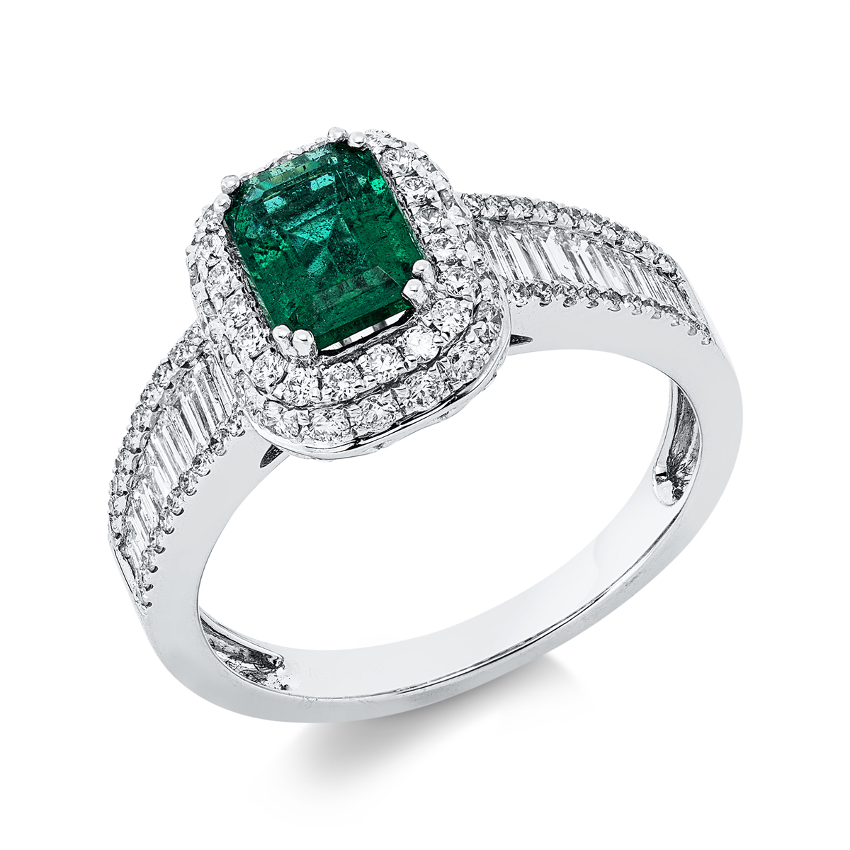 Klassieke ring met gekleurde steen - 1II96