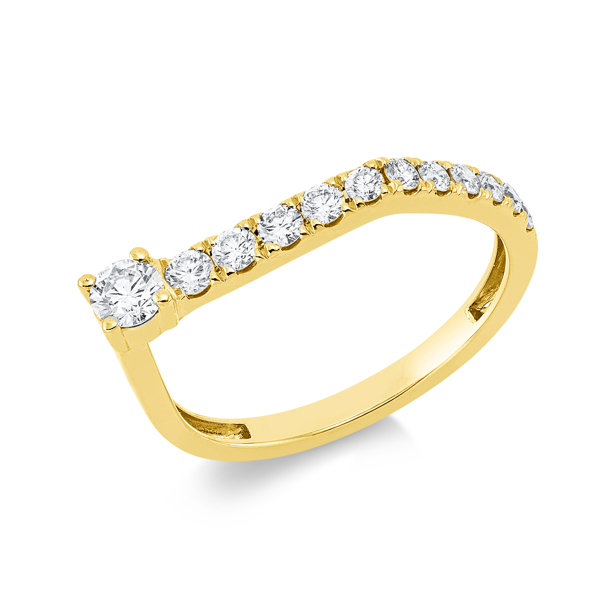 solitaire with accent stones ring - 1IJ87