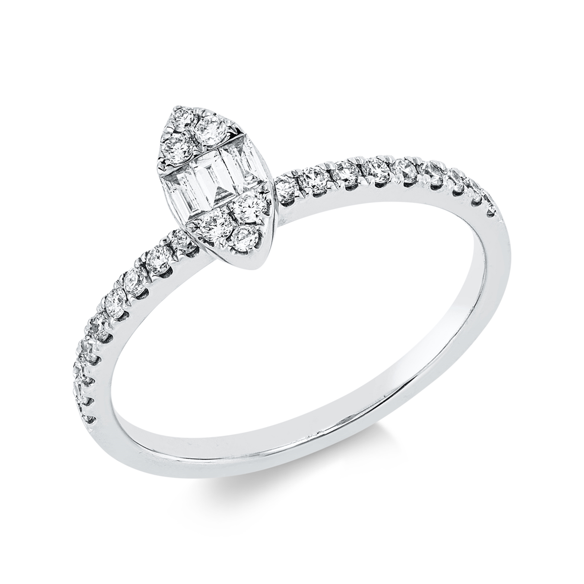 baguette illusion ring - 1IJ95