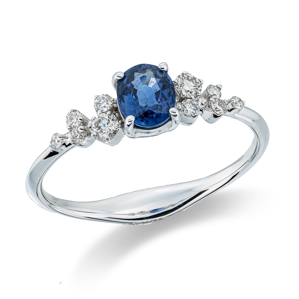 Klassieke ring met gekleurde steen - 1IL42