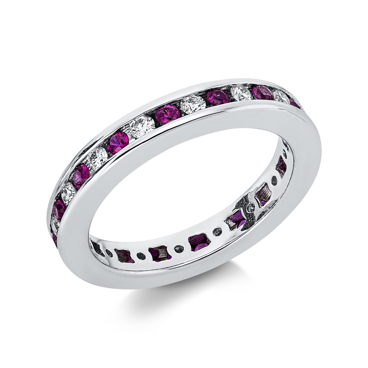 gekleurde steen klassieke ring - 1IM18