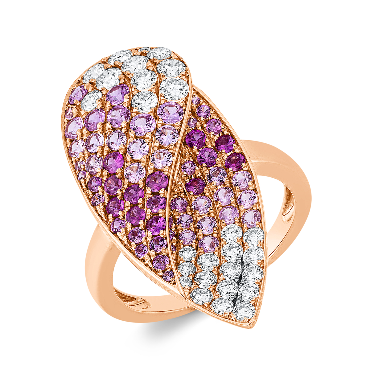 gekleurde steen klassieke ring - 1IM41