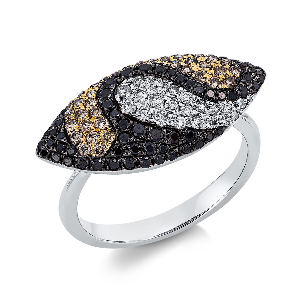 ring met gekleurde diamant - 1IM42