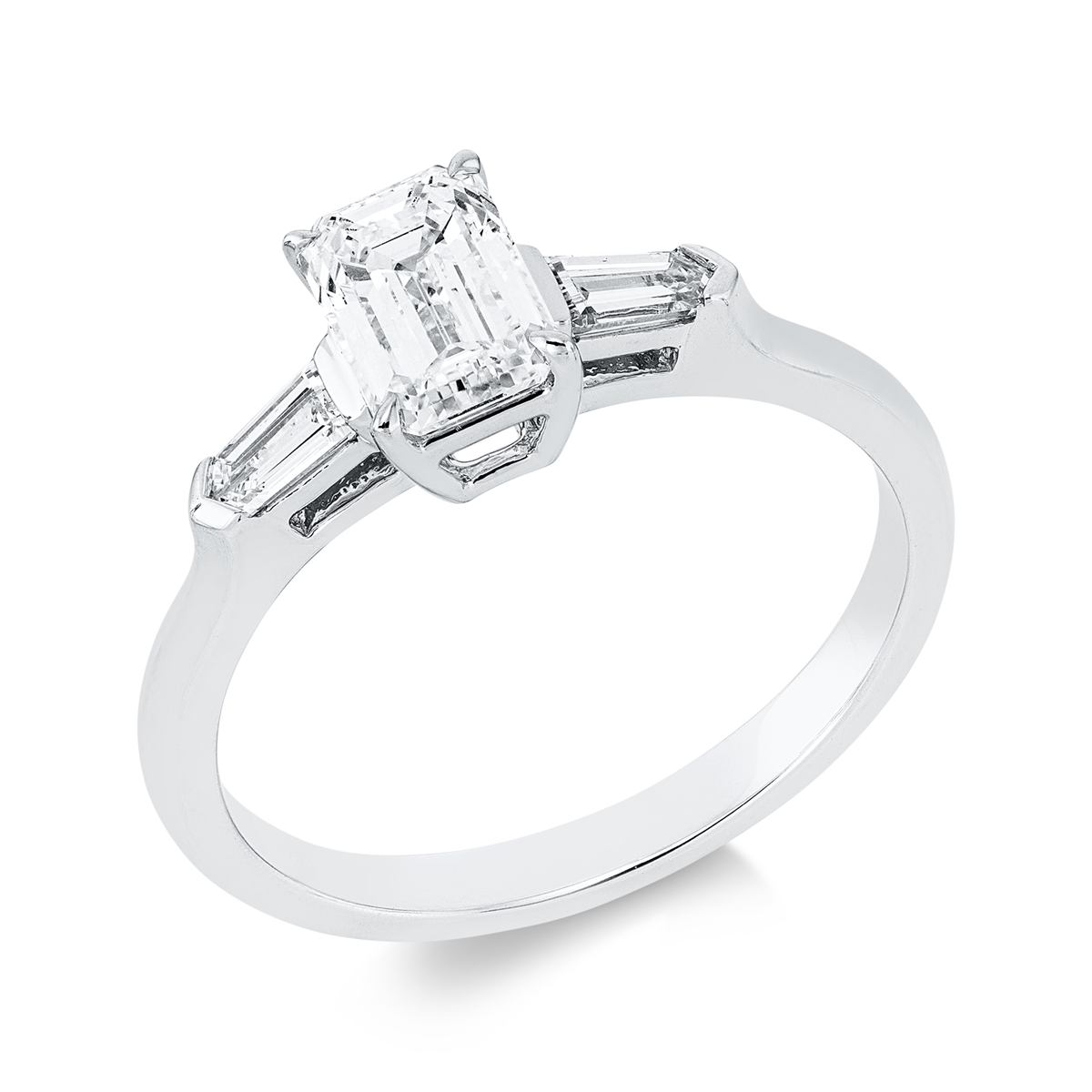 solitaire with accent stones ring - 1IO76