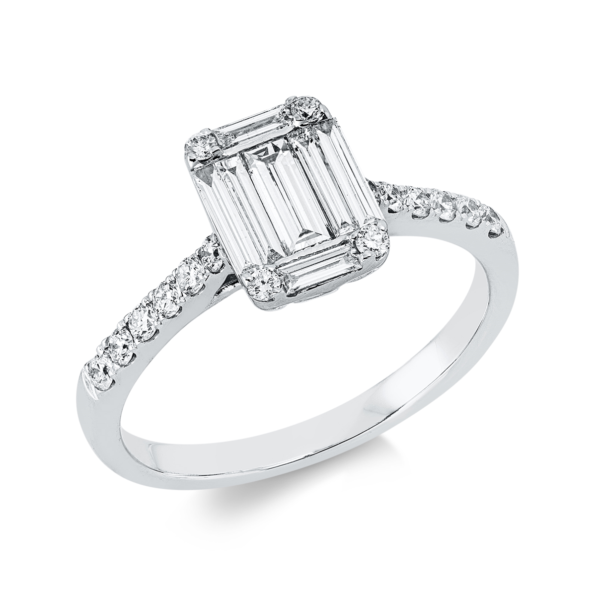 baguette illusion ring - 1IQ44