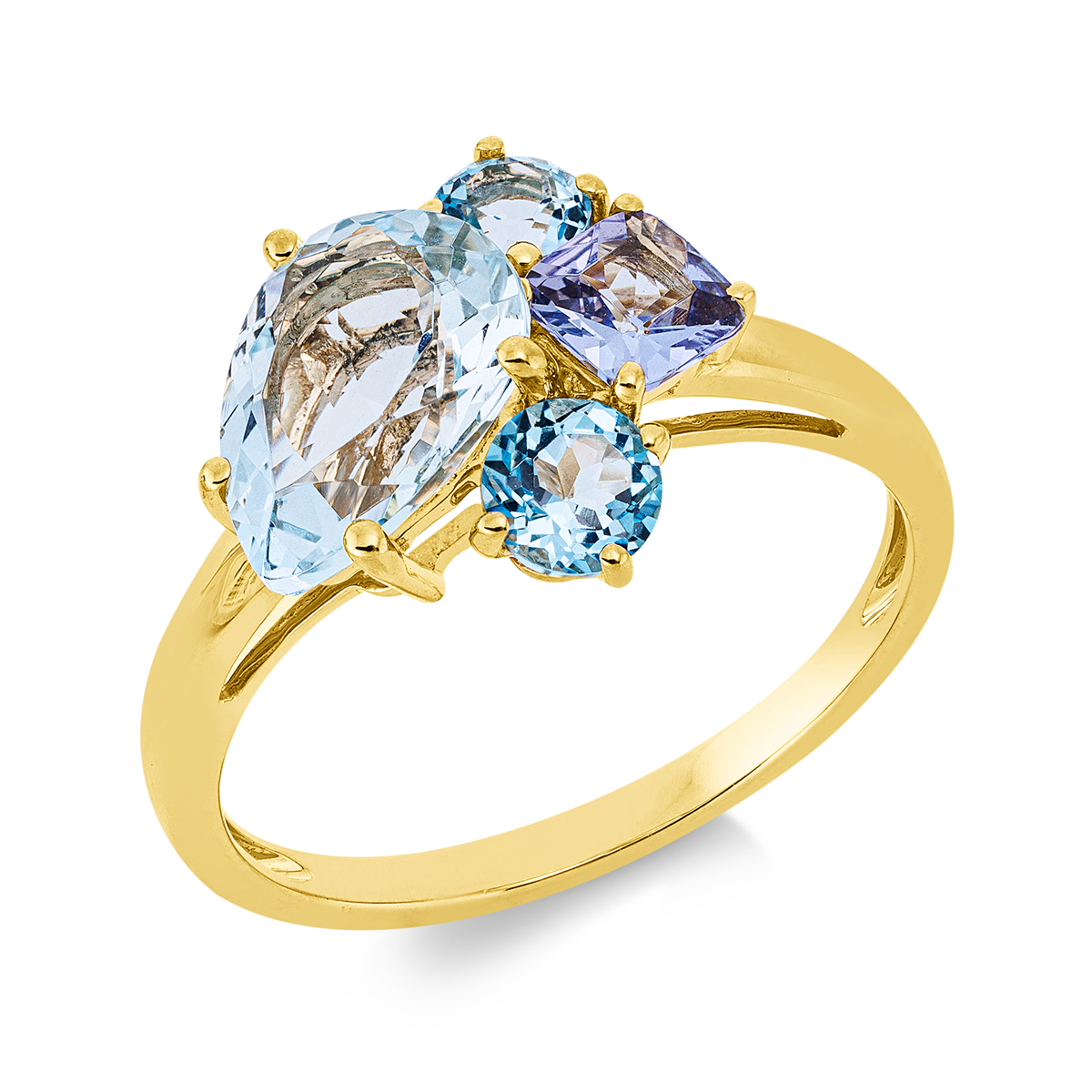 colored stone fashion ring - 1IT38