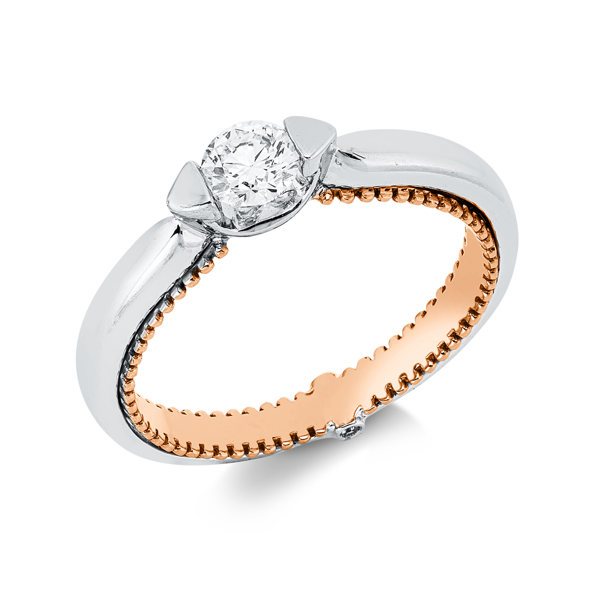 solitaire with accent stones ring - 1IZ78