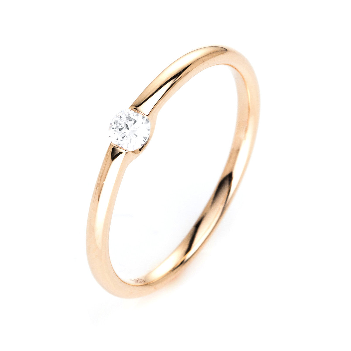 solitaire ring - 1J081
