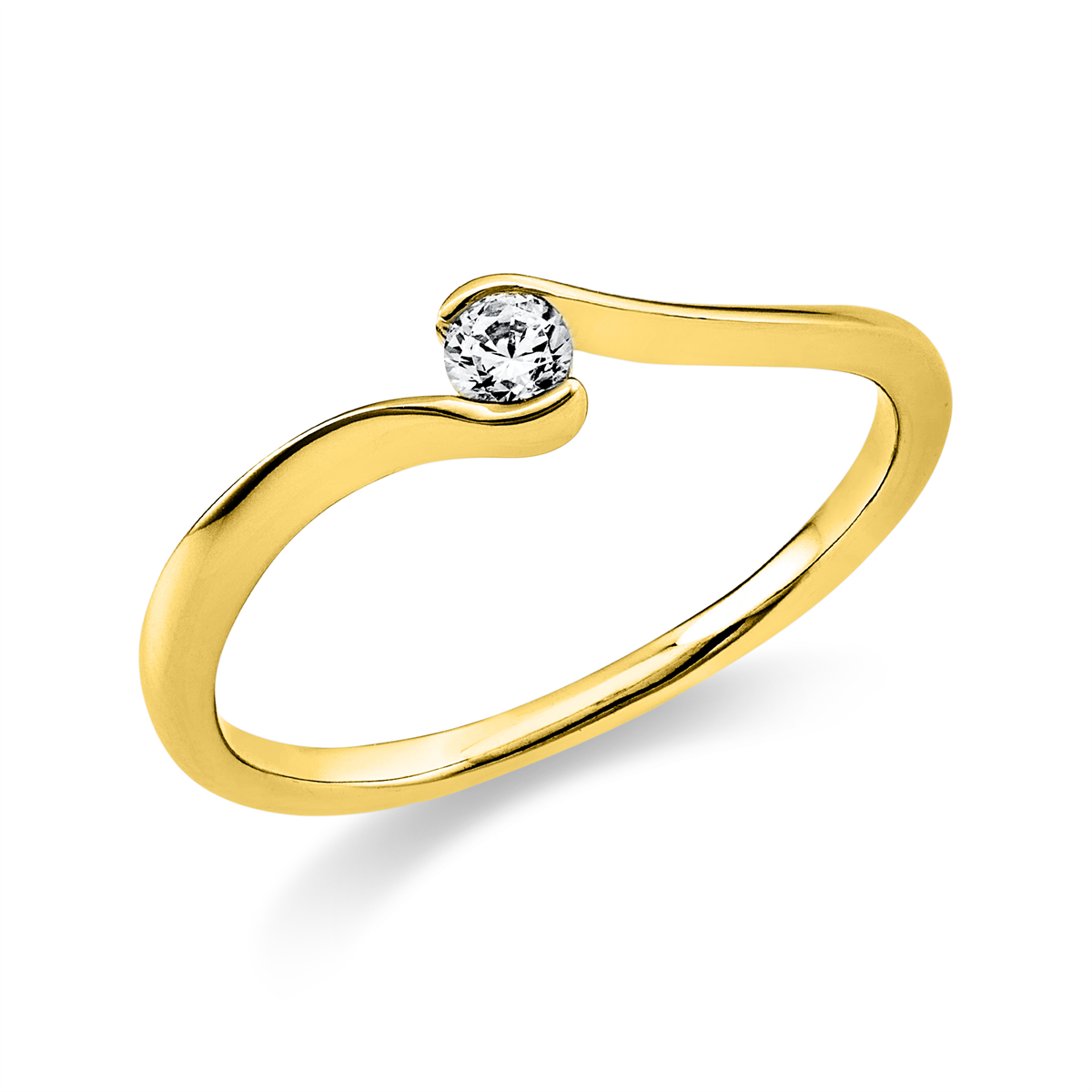 solitaire ring - 1J097