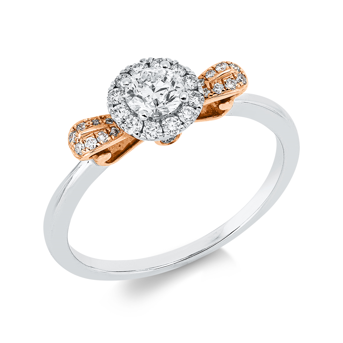 solitaire with accent stones ring - 1JA82
