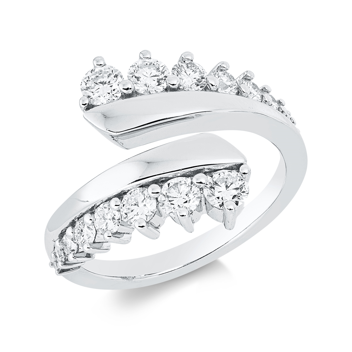 diamond full cut  exclusive ring in white gold