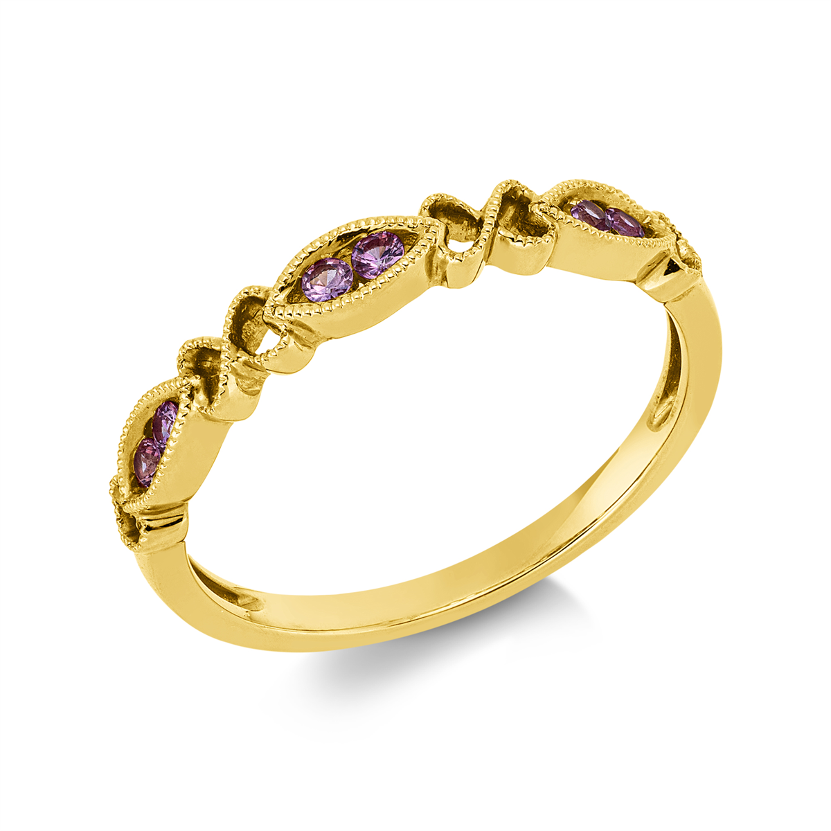 colored stone classic ring - 1JF43