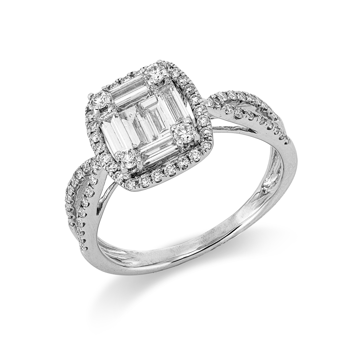 baguette illusion ring - 1JG71