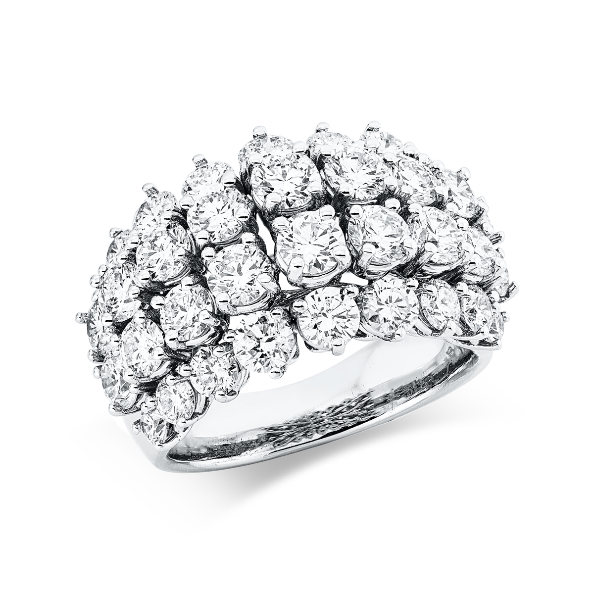 diamond full cut  exclusive ring in white gold