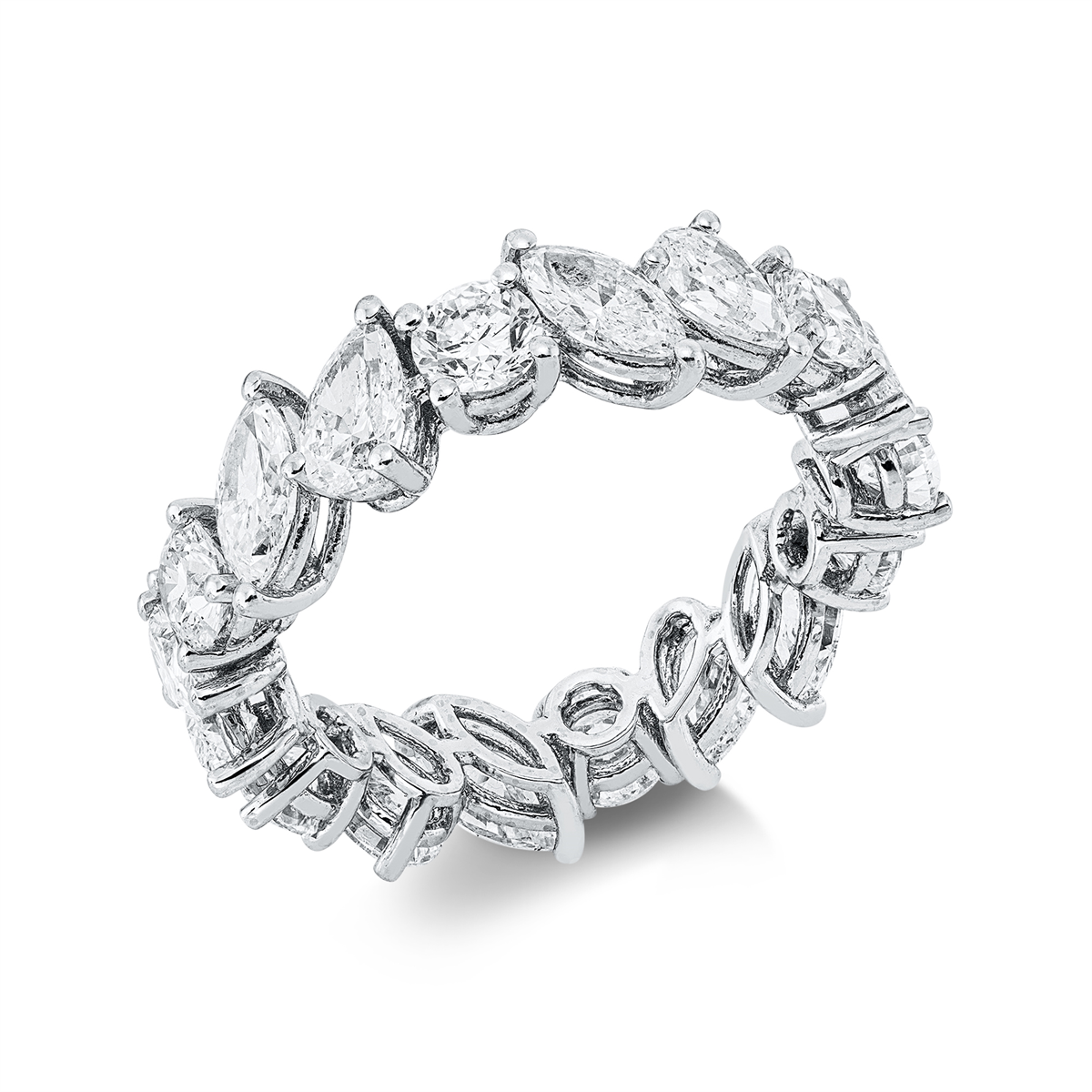 diamond full cut  exclusive ring in white gold