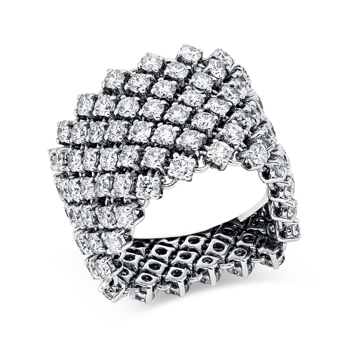 diamond full cut  exclusive ring in white gold