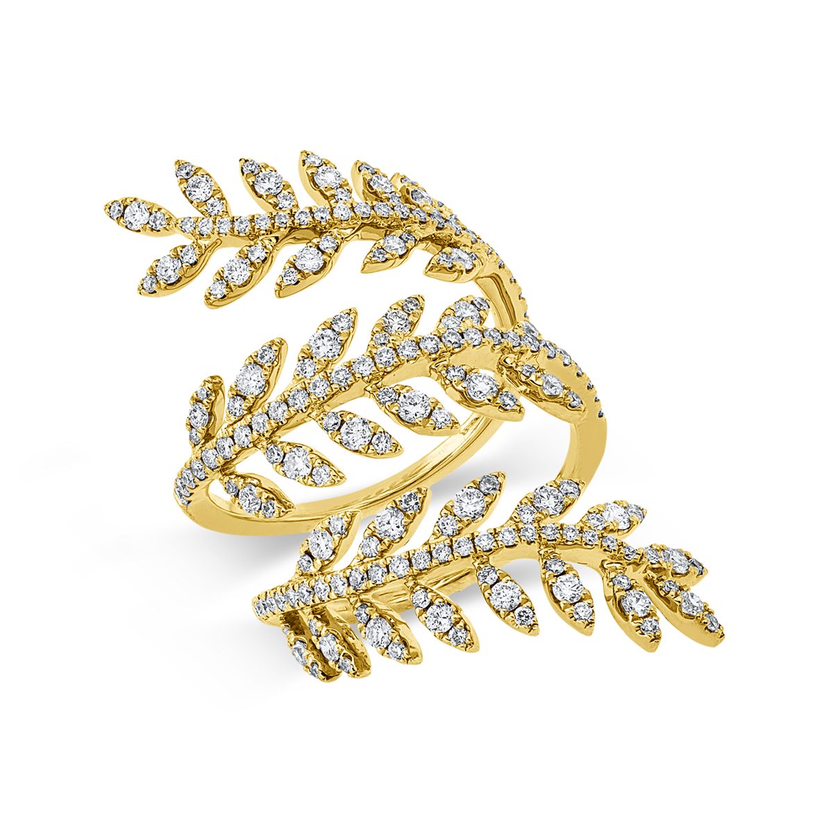 diamond full cut  exclusive ring in yellow gold