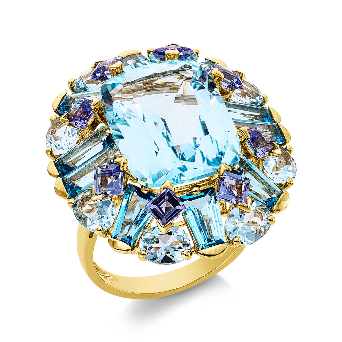 colored stone fashion ring - 1JZ93