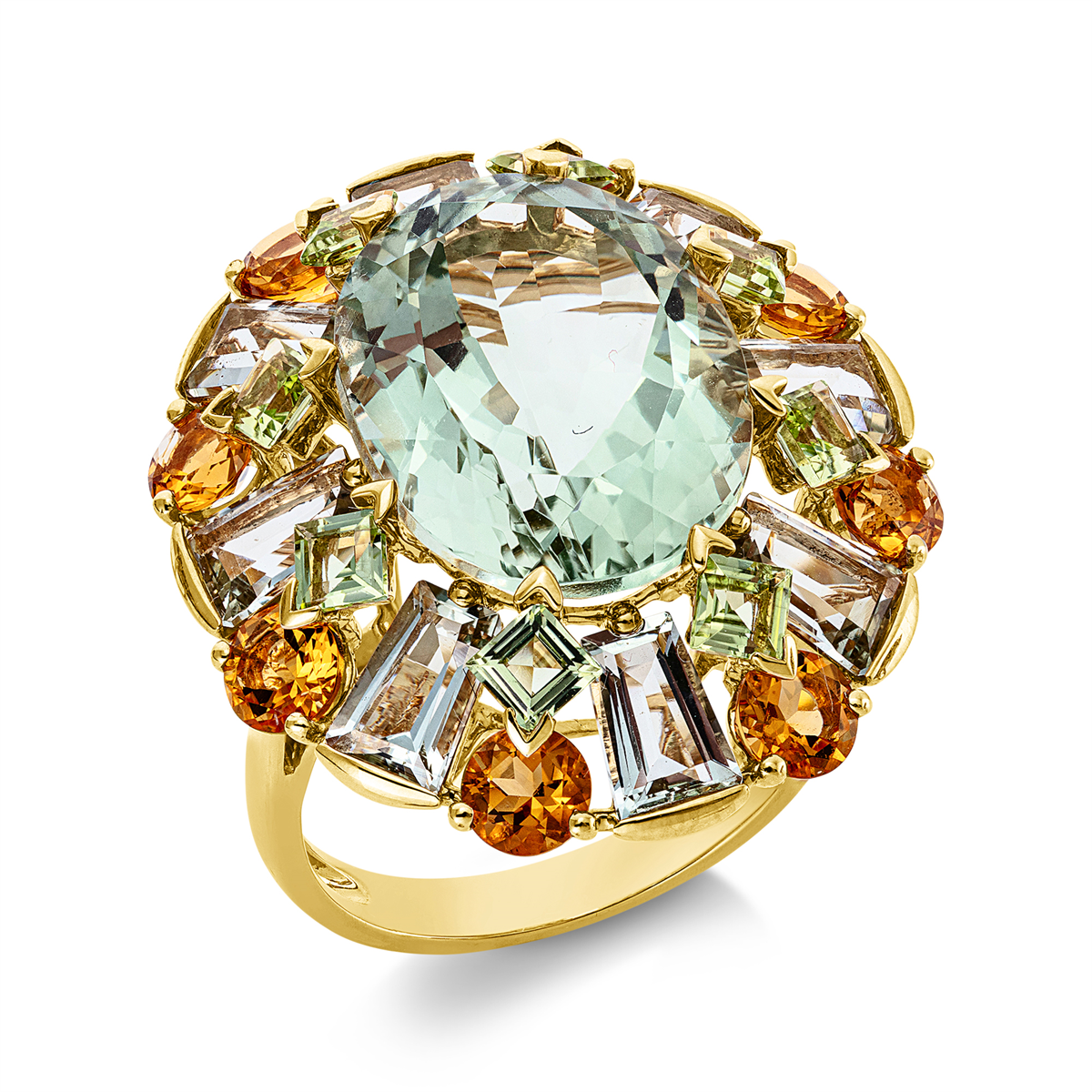 colored stone fashion ring - 1JZ98