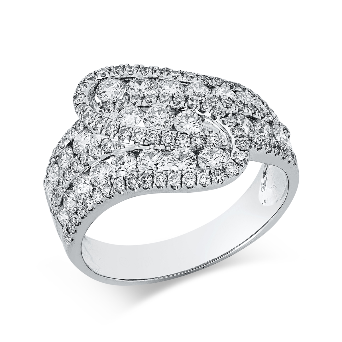 diamond full cut  exclusive ring in white gold