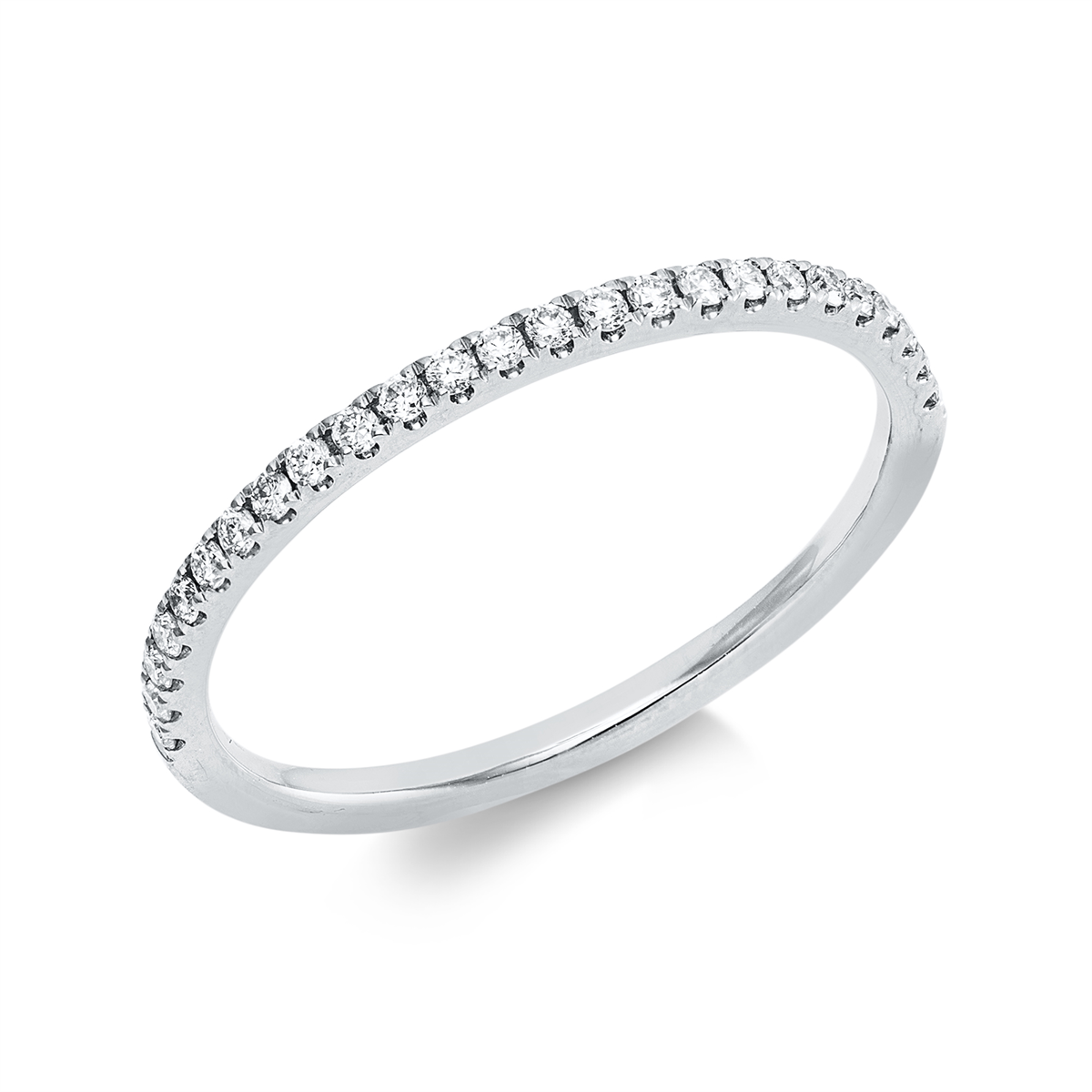 diamond full cut  eternity full ring in white gold