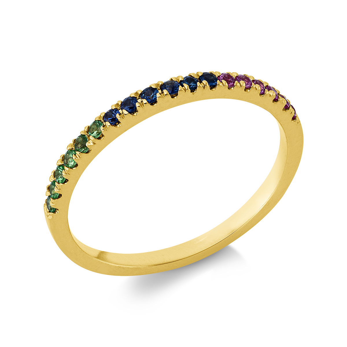 colored stone fashion ring - 1KH59